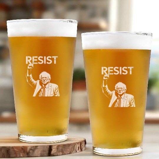 RESIST Bernie Sanders Freedom US National Service Glass Cups
