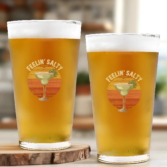 Feelin Salty Margarita-Glass Cups Cinco Mayo