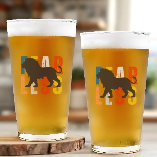 Fearless Lion Head Glass Cups– Power, Pride & Strength