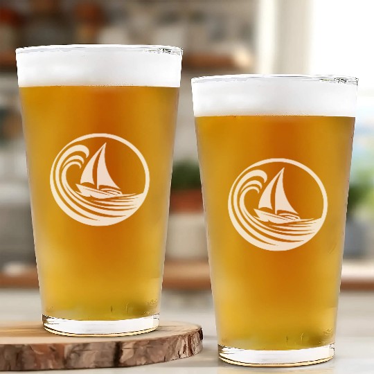 When Life Makes Waves, Just Sail On Glass Cups