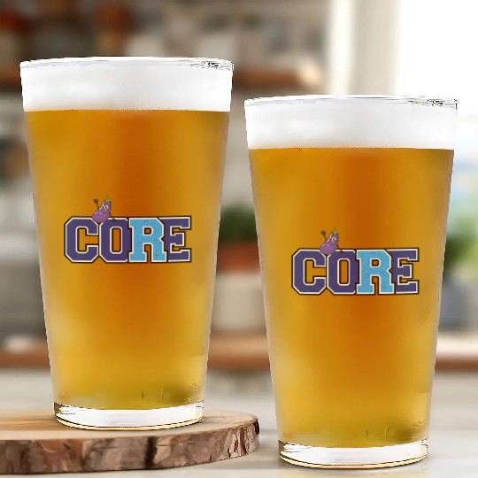 Core and eggplant Glass Cups