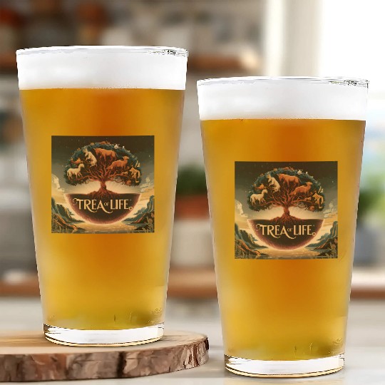 Sacred Tree of Life Glass Cups