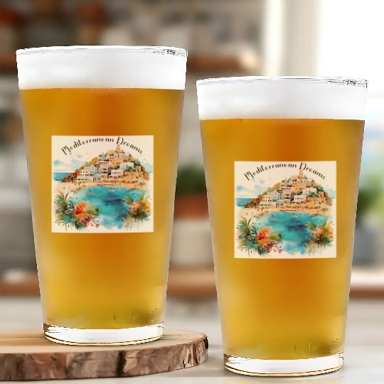 Mediterranean Dreams Glass Cups