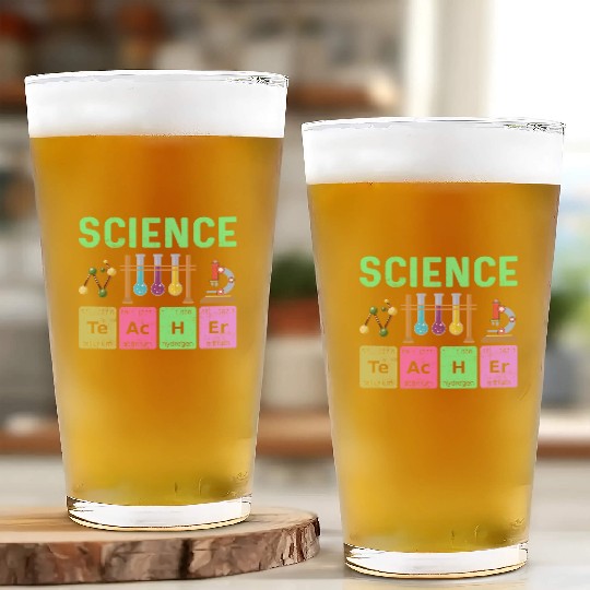 Science Art Teacher - Colorful Periodic Table Glass Cups