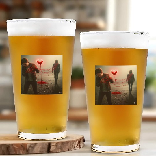 The Bleeding Heart Glass Cups