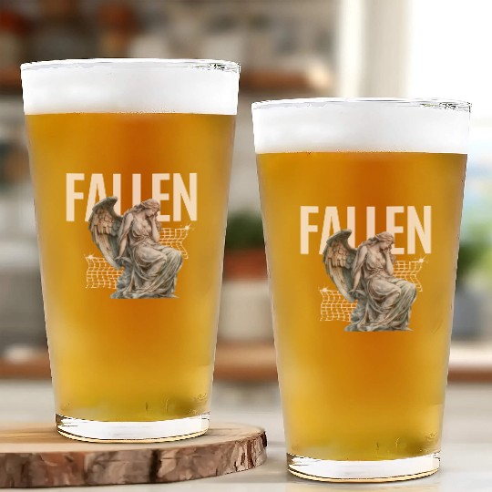 Reflective Angel Sculpture Design Glass Cups