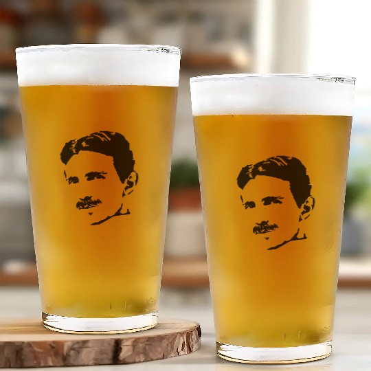 Nikola Tesla Glass Cups