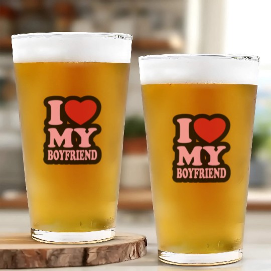 I love my boyfriend Glass Cups
