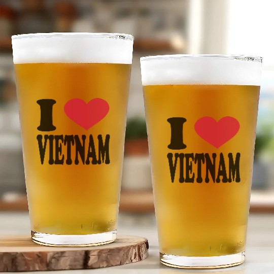 i love vietnam Glass Cups