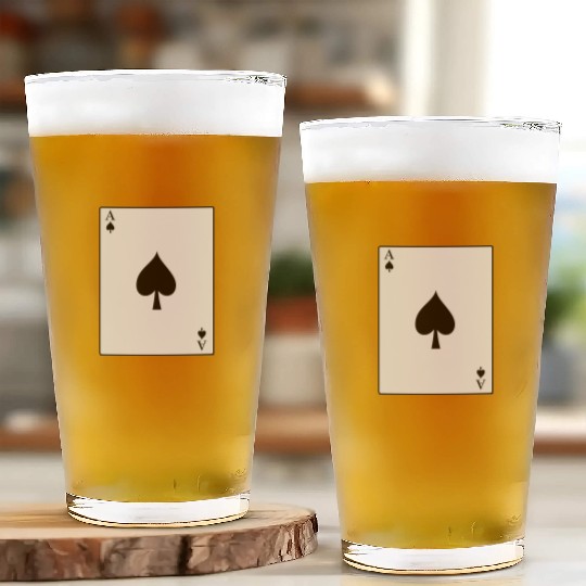 Ace of Spades Glass Cups