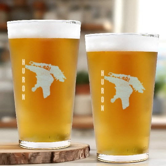 Lake Huron Great Lakes Glass Cups