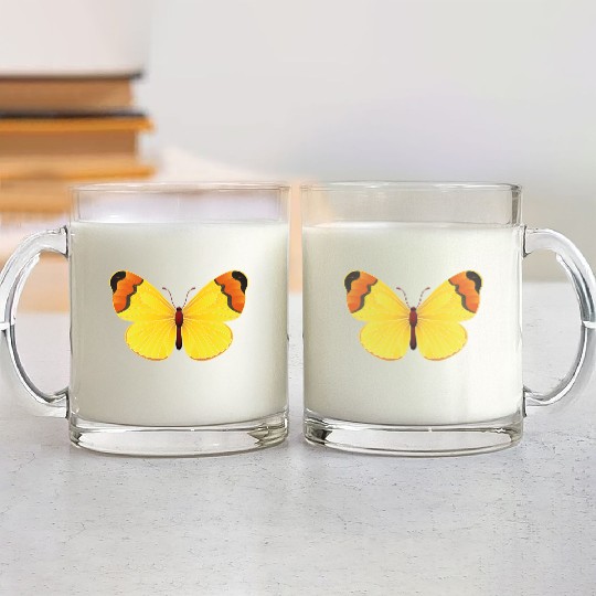 Butterfly Glass Mugs