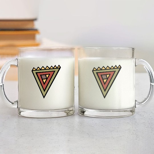 Native American Symbol Glass Mugs
