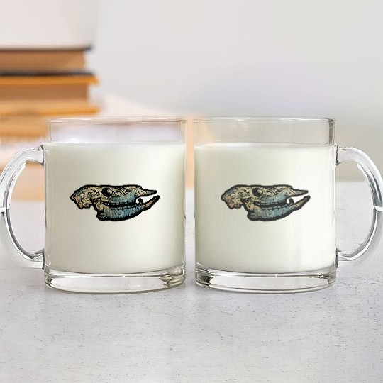 cow skull Glass Mugs