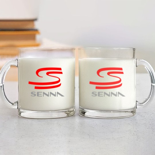 ayrton senna Glass Mugs