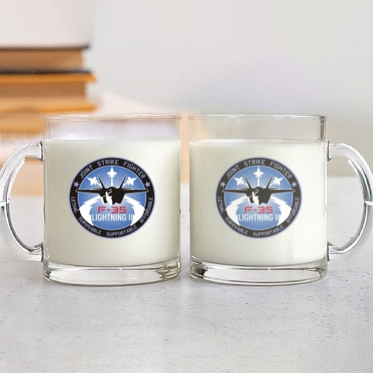 F-35 Lightning II Glass Mugs