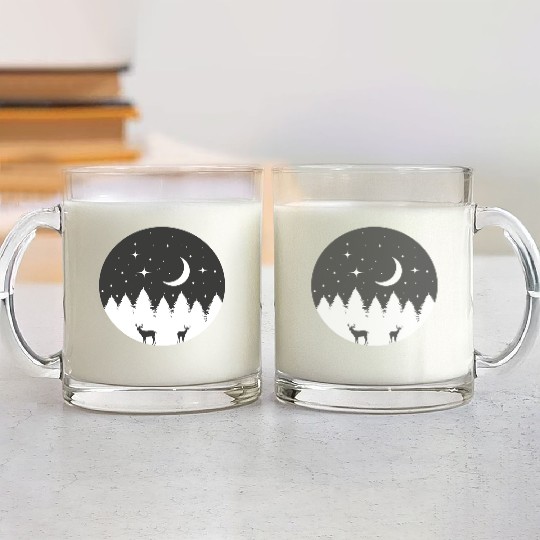 Starry night Glass Mugs