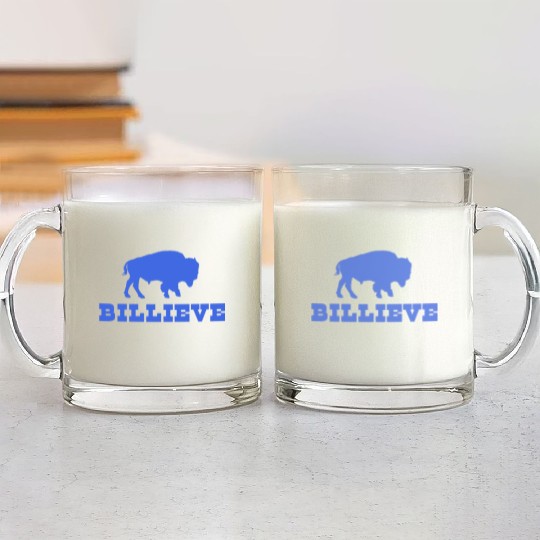 Bills Mafia BillieveShirt - Buffalo Football Glass Mugs