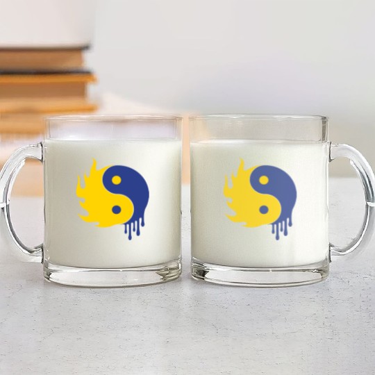 Ying Yang Glass Mugs