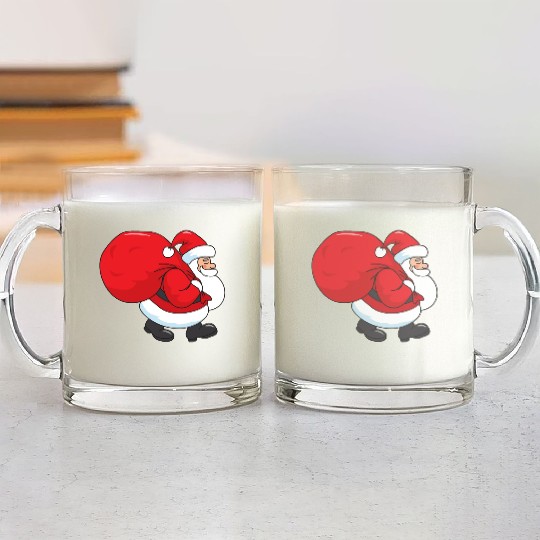 Santa Claus Glass Mugs