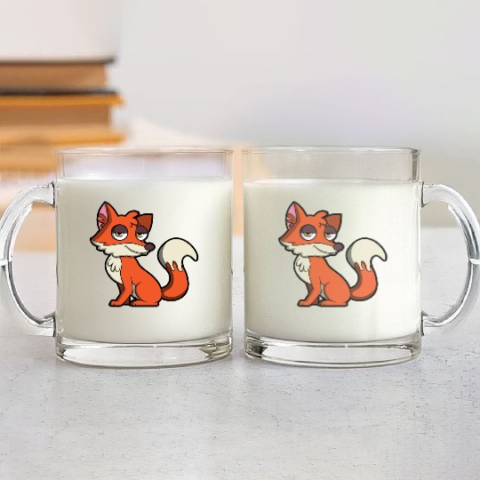 Sweet Fox Glass Mugs