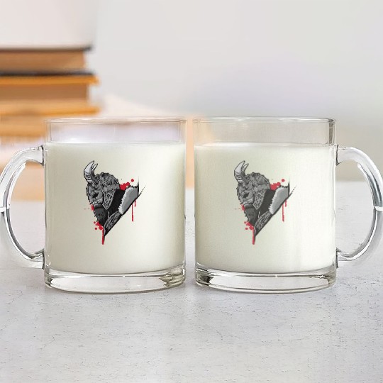 Viking Warrior | Raven Odin Valhalla Valknut Loki Glass Mugs