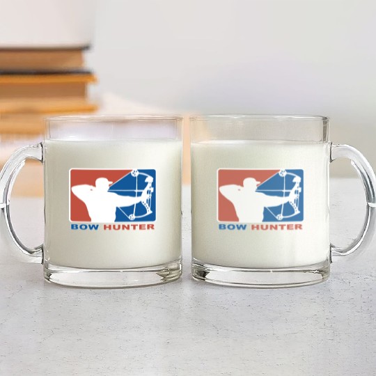 Bow Hunter Major League Bows and Arrow Hunting Glass Mugs