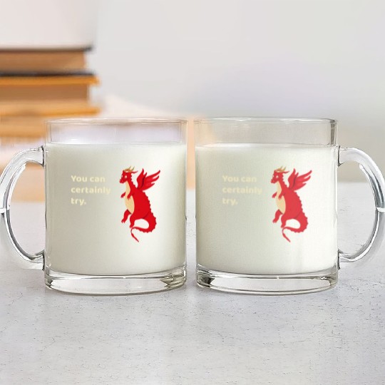 You Can Certainly Try Red Dragon Glass Mugs