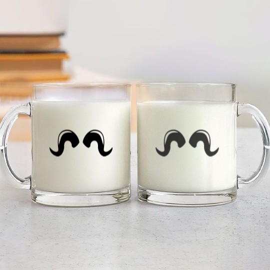 antler horns rack ram tup goat capricorn ibex gift Glass Mugs