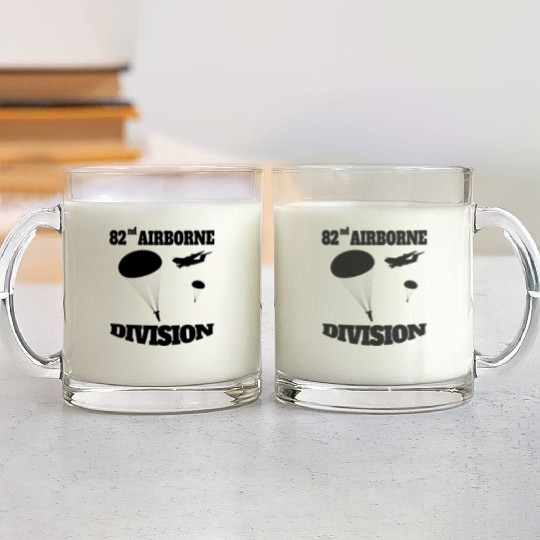 Paratrooper US Army 82nd AIRBORNE Glass Mugs