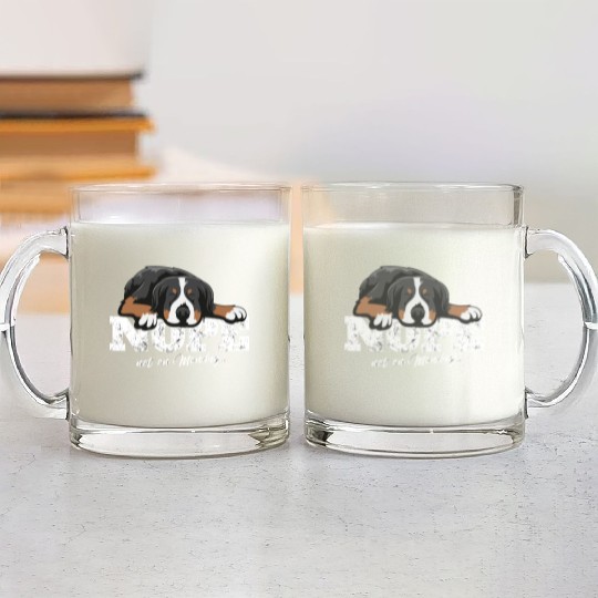 Bernese Mountain Dog Gift Glass Mugs