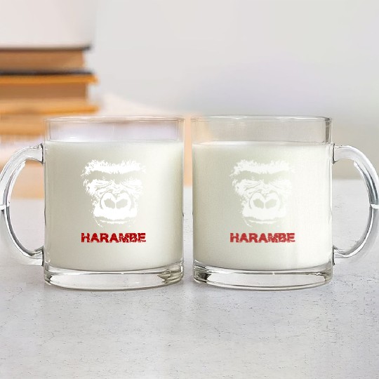 Harambe Glass Mugs