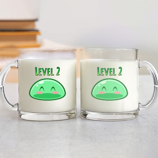 Cute Green Dungeon Slime Monster Weird Anime Glass Mugs