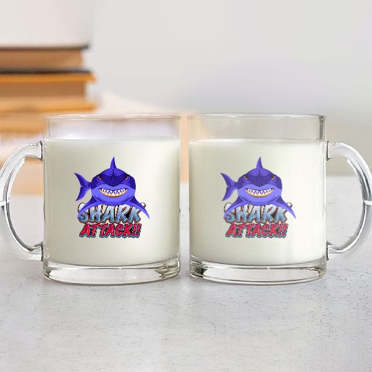 Shark Attack Glass Mugs