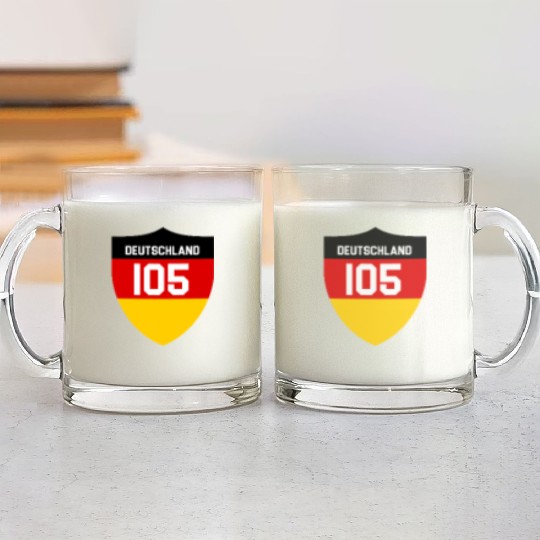 Deutschland 105 germany Glass Mugs
