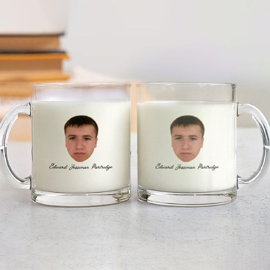 Eddie Partridge Official Merch Glass Mugs