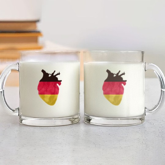 I Love Germany Glass Mugs