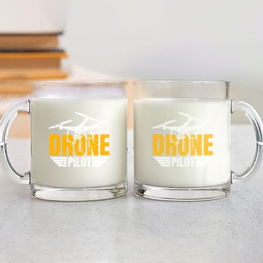 Drone Drone Pilot Drone Operator Quadrocopter Glass Mugs