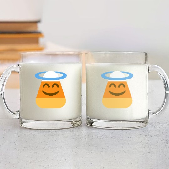 Angel Candy Corn Halloween Costume Glass Mugs