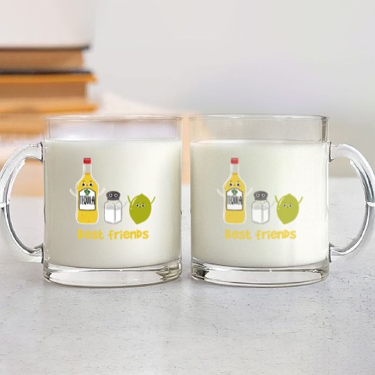 Tequila Best friends for Tequila Lover Glass Mugs