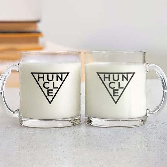 Huncle Triangular Uncle Glass Mugs