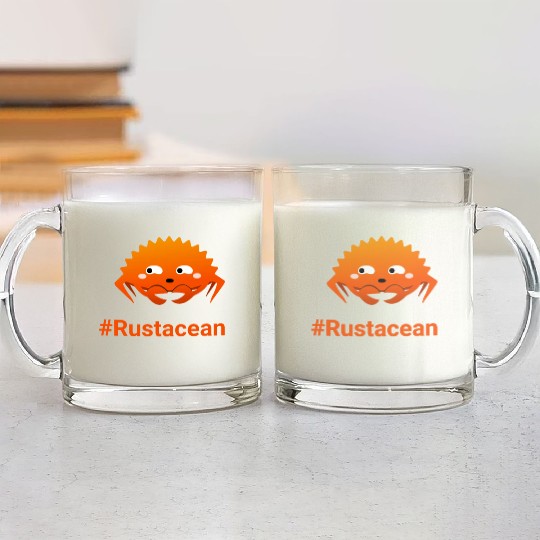I'm a Geek Rust programmer - Call me Rustacean Glass Mugs