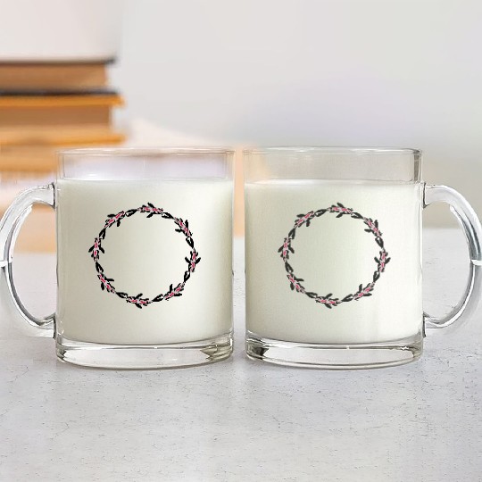 circle koi fish nishikigoi Glass Mugs