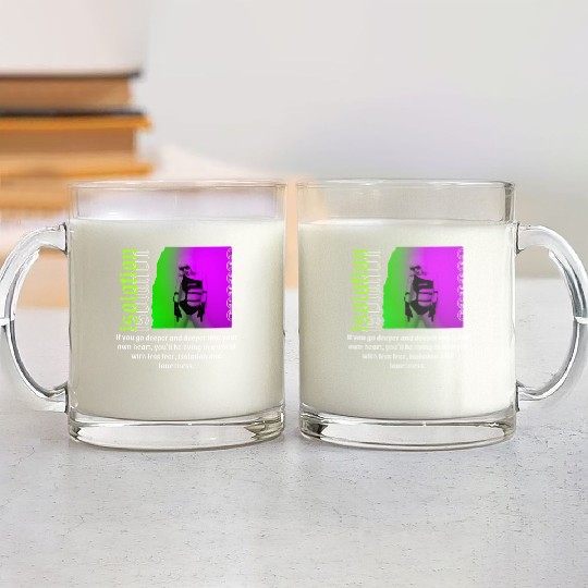 Black And Green Streetwear Isolation Quote Glass Mugs