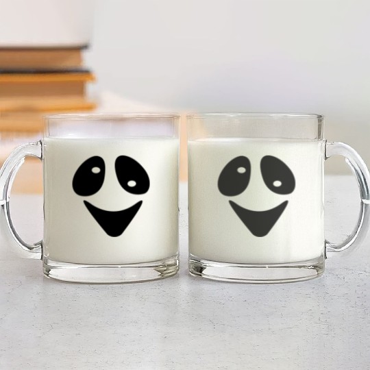Halloween Scary Ghost Face Costume Glass Mugs