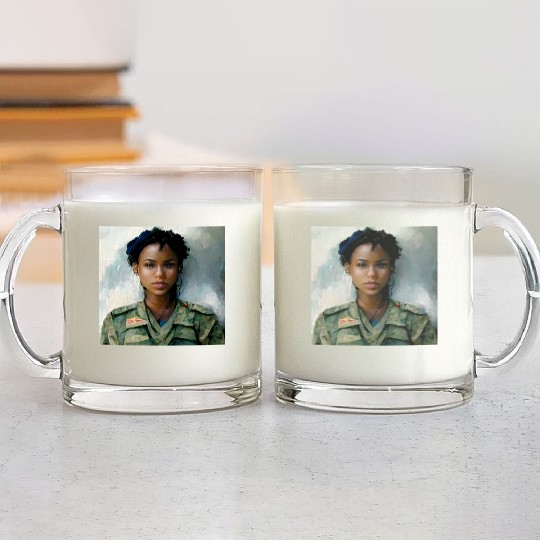Beautiful US army combat medic painting Glass Mugs