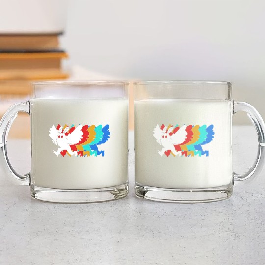 Cryptozoologist Cryptid Mothman Glass Mugs