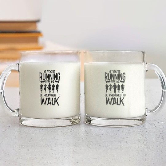 Running Runner Half Marathon Slow Glass Mugs