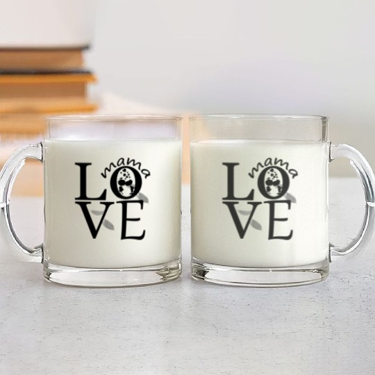 Glass Mugs gift for mother's day love