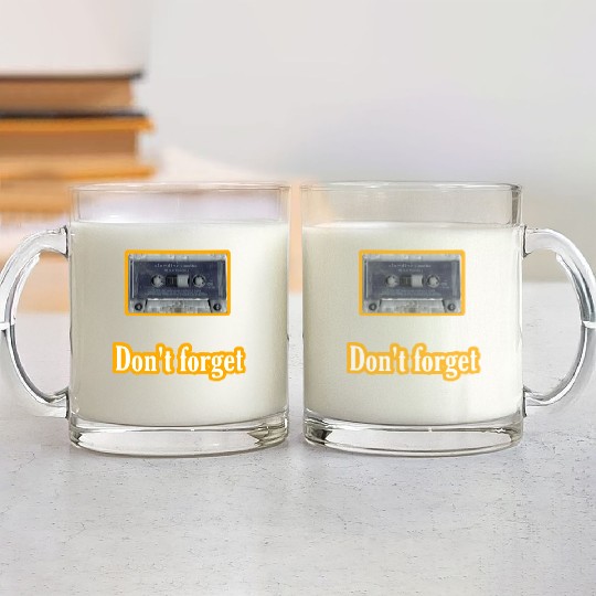 Cassette tape Glass Mugs